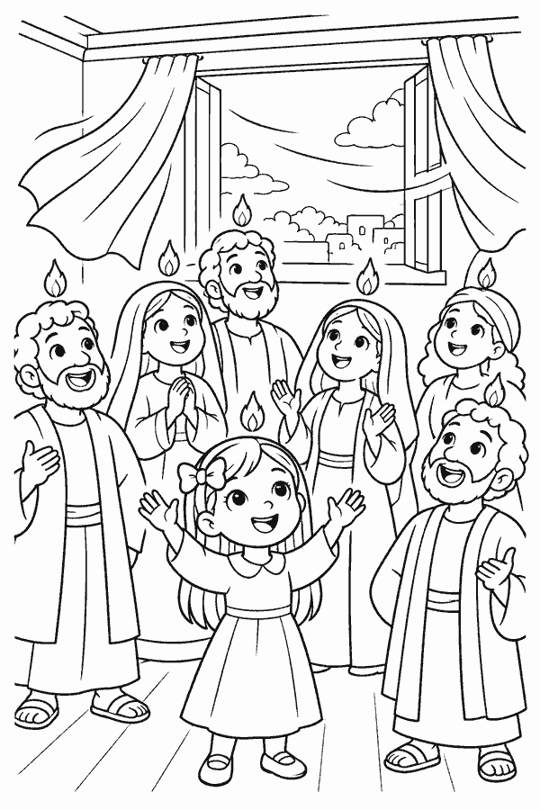 O Espírito Santo vem no Pentecostes
