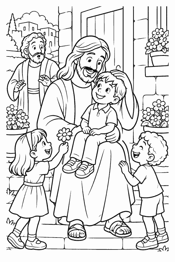 Jesus abençoa as crianças